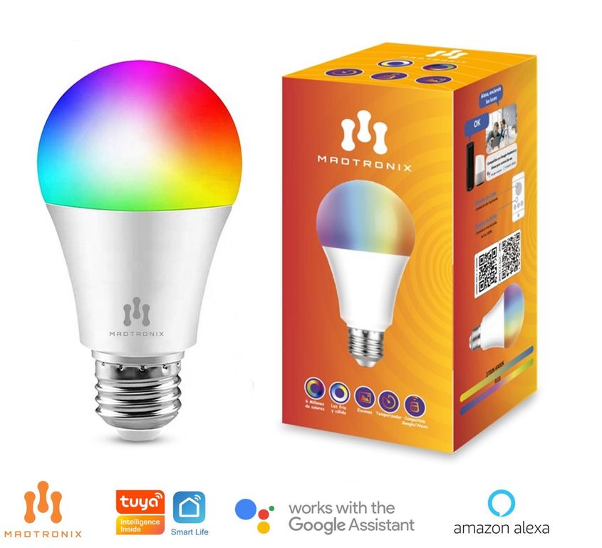 Foco Inteligente LED WiFi para Alexa y Google 9W 810 Lumens