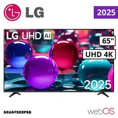 LG - TELEVISOR 65 SMART TV THINQ AI WEBOS HUB 4K UHD LED 2025 - 65UA7300PSB
