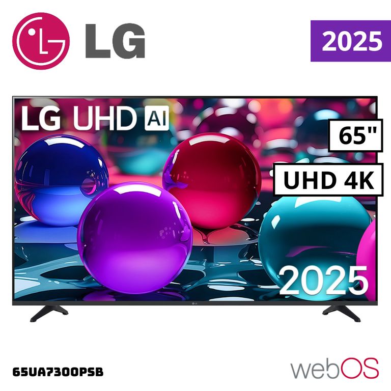 TELEVISOR 65 SMART TV THINQ AI WEBOS HUB 4K UHD LED 2025 - 65UA7300PSB