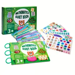 GENERICO - Libro De Matematicas Cognitivo Reutilizable Montessori Osito