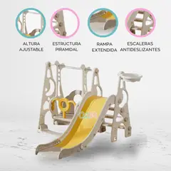 BABY KITS - Tobogán con columpio «FUNKA» Grey