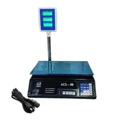 GENERICO - Balanza De Mesa Electrónica Negro Máx. 40 Kg, Digital