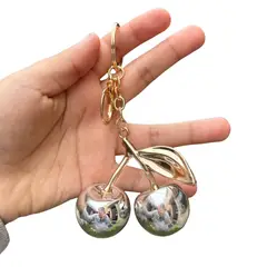 KAST PE - Dupe Llavero de Cereza Couture para Bolso - Silver Bloom