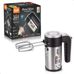 RAFF - Batidora RAF R6639 De Mano Eléctrica Portátil 5 Velocidades