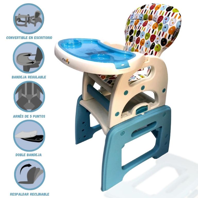 Silla Escritorio MAMA LOVE Light Blue