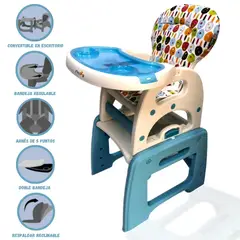MAMALOVE - Silla Escritorio MAMA LOVE Light Blue