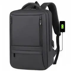 GENERICO - Mochila Para Trabajo Viaje Negocios Impermeable USB Portatil Original