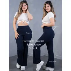 GENERICO - FLARE PANTS SCUBA - PANTALON SIRENA