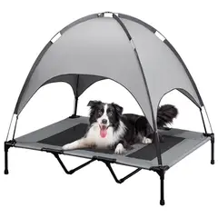 GENERICO - Cama Elevada con Carpa Descapotable para Mascotas