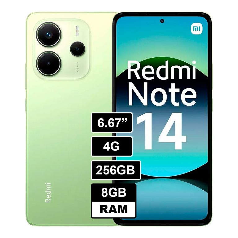 REDMI NOTE 14 4G 256GB 8GB VERDE