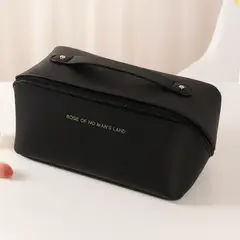 GENERICO - Neceser Organizador de Maquillaje Bolso de Viaje Cuero PU