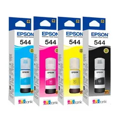 EPSON - Kit Tinta T544 Pack De 4 Colores T544 Negro Cyan Magenta Amarillo