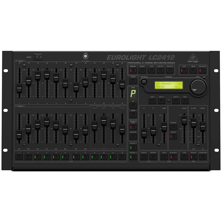 LC-2412 Consola de iluminación DMX profesional de 24 canales