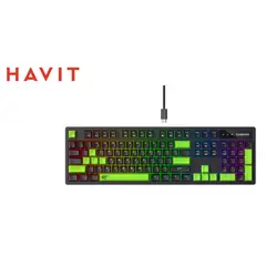 HALION - Teclado Mecanico HAVIT KB893L-SP RGB BACKLITE USB