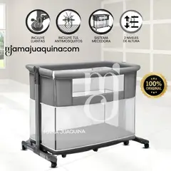 BABY - Cuna Corral Colecho de Lujo 2 en 1 «MIMI» de Lujo Gray