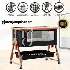 BABY - Cuna Colecho Mecedora 2 en 1 «DUDU» Edición Limitada Black