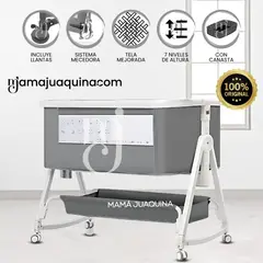 BABY - Cuna Colecho Mecedora 2 en 1 «PLATINIUM DUDU» Gray