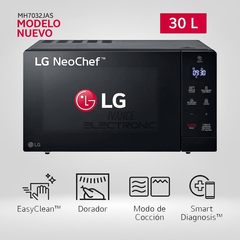 Horno Microondas 30Lt con dorador MH7032JAS