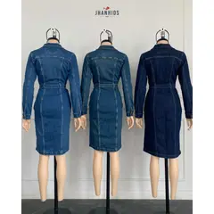 JHAN HIDS - Vestido Midi Denim Grace