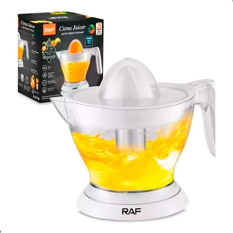 Exprimidor De Naranjas Eléctrico RAF R617W Cap 1 Litro