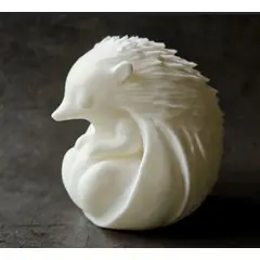 GENERICO - ADORNO EXCLUSIVO ERIZO BLANCO 23cm x 21cm x 23cm