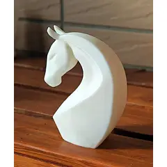 GENERICO - ADORNO EXCLUSIVO CABALLO BLANCO 23cm x 9cm x 16cm