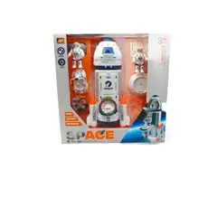 GENERICO - Nave Espacial Con Dos Astronautas Luces Sonidos Y Humos