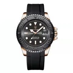 GENERICO - RELOJ RESINA NEGRO HOMBRE DEPORTIVO POEDAGAR