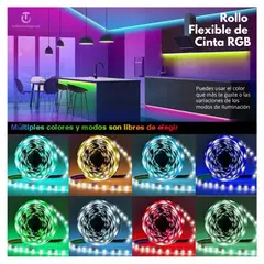 GENERICO - Cinta Led RGB Luz Control Remoto 3 Metros Decora Tu Habitacion