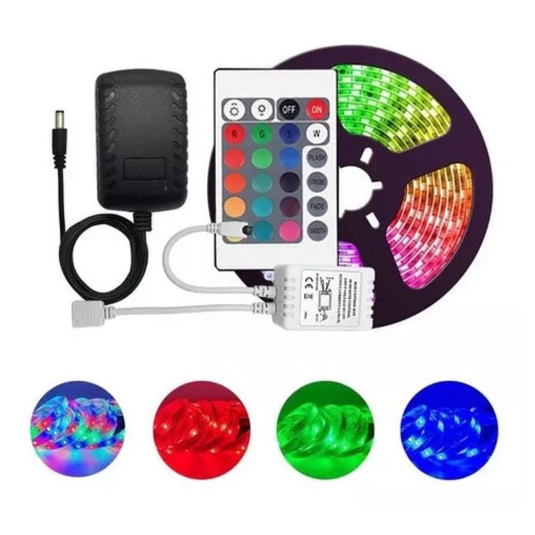 Cinta Luz Led RGB Control Remoto 3 Metros Decora Tu Habitacion