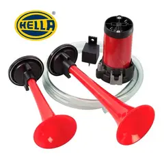 HELLA - Corneta de 2 Cornetas Rojo 24V
