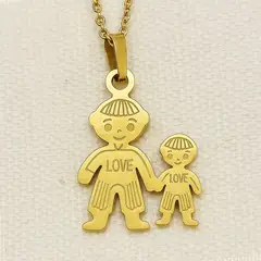 GENERICO - Collar Papá y niño familia Unisex