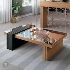 STIL NOVO - MESA DE CENTRO RANDU VIDRIO