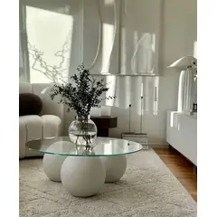 STIL NOVO - MESA DE CENTRO ALASKA VIDRIO