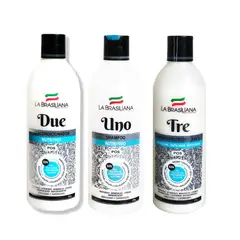 LA BRASILIANA - Pack - Shampoo Uno + Shampoo Tre + Acond Due