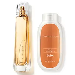 ESIKA - EXPRESSION PACK PERFUME + TALCO