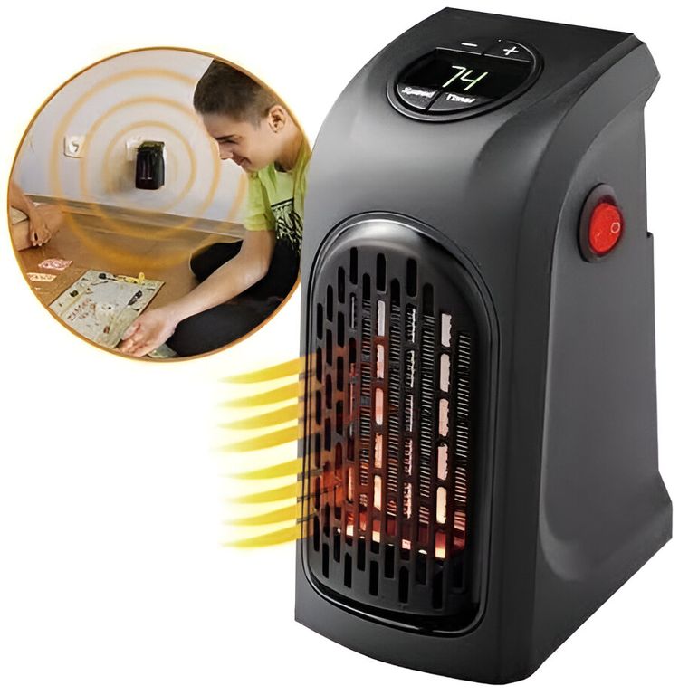 Estufa Calentador Calefactor Eléctrico portátil 800W + Control Remoto