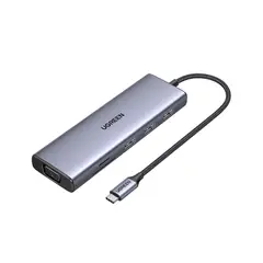 UGREEN - Adaptador Hub de USB-C a HDMI 9 en 1 VGA CM498 5Gbps