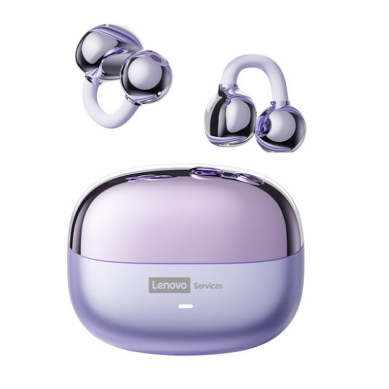 Audífonos Clip MAX LE06 TWS Bluetooth 6.0 - Morado