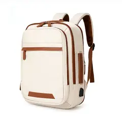 VATYERTY - Mochila laptop Beige