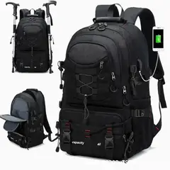 VATYERTY - Mochila de viaje multifuncional de gran capacidad Negro
