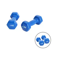 GENERICO - Mancuerna de Vinil de 1 KG - Azul