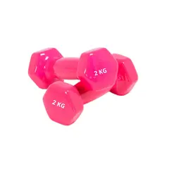 GENERICO - Mancuerna de Vinil de 2 KG - Fucsia