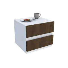 MUEBLES MACRUMO - VELADOR NELA 2 CAJONES BRIXTON