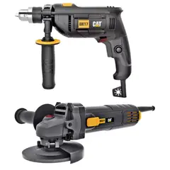 CAT - TALADRO PERCUTOR IMPAC DRILL 600W AMOLADORA ANGULAR 750W COMBO