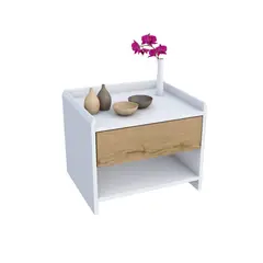 MUEBLES MACRUMO - VELADOR NOX 1 CAJÓN TRIBECA