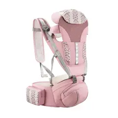 GENERICO - Mochila Canguro Cargador Portabebés Ergonómico Premium Rosa