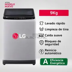 LG - Lavadora Carga Superior 9 KG Smart Inverter WT9GL