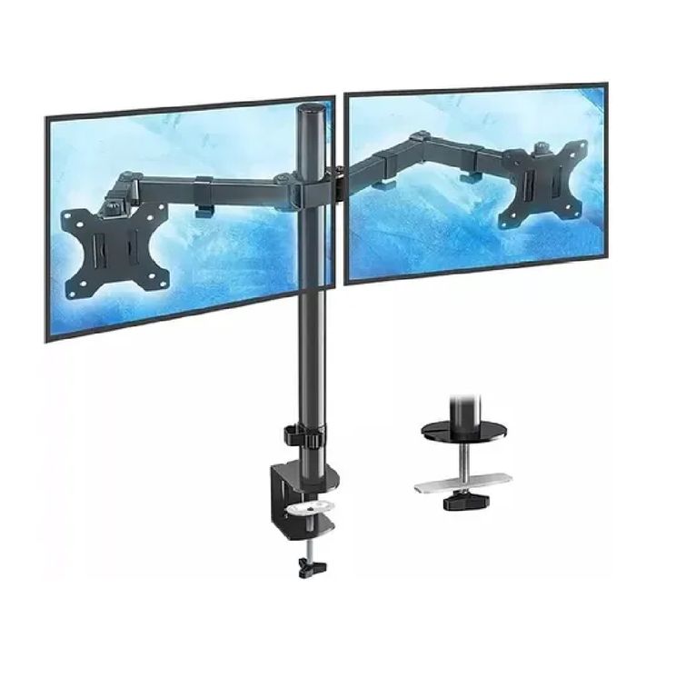 Soporte De Mesa Monitor Doble Articulado 13 A 32 2 Pantallas En 1 2rl