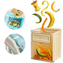 ELMEJORPRECIO - Tacho Plegable Colgante para Cocina Brief Blanco Crema